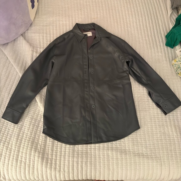 ARIZTIA BABATON grey/blueish Leather jacket size small (only worn 3 times) - Picture 2 of 4